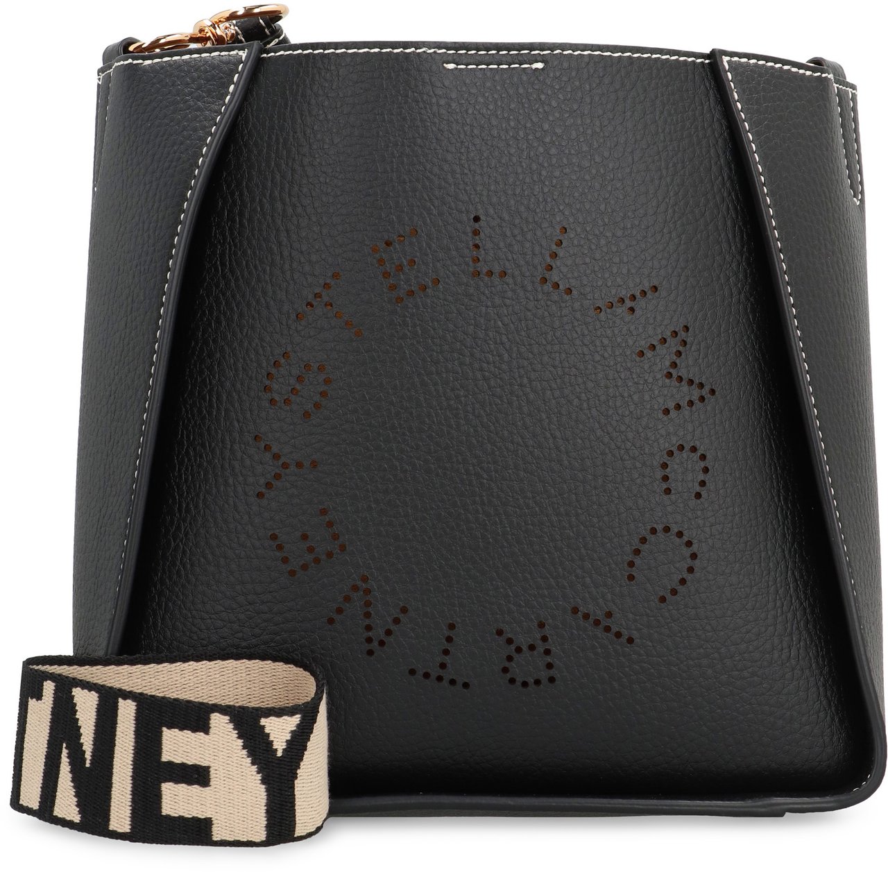 Stella McCartney Stella Logo shoulder bag Zwart