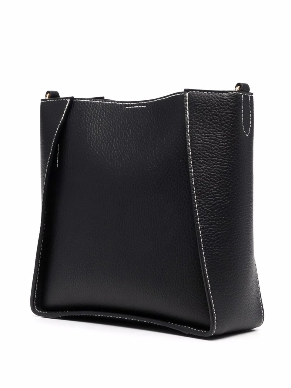 Stella McCartney Black Polyamide Perforated Logo Tote Bag Zwart