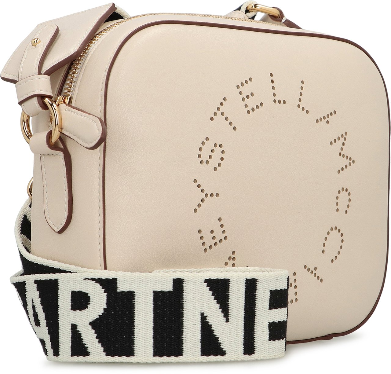 Stella McCartney Shoulder Camera Bag with Logo Neutraal