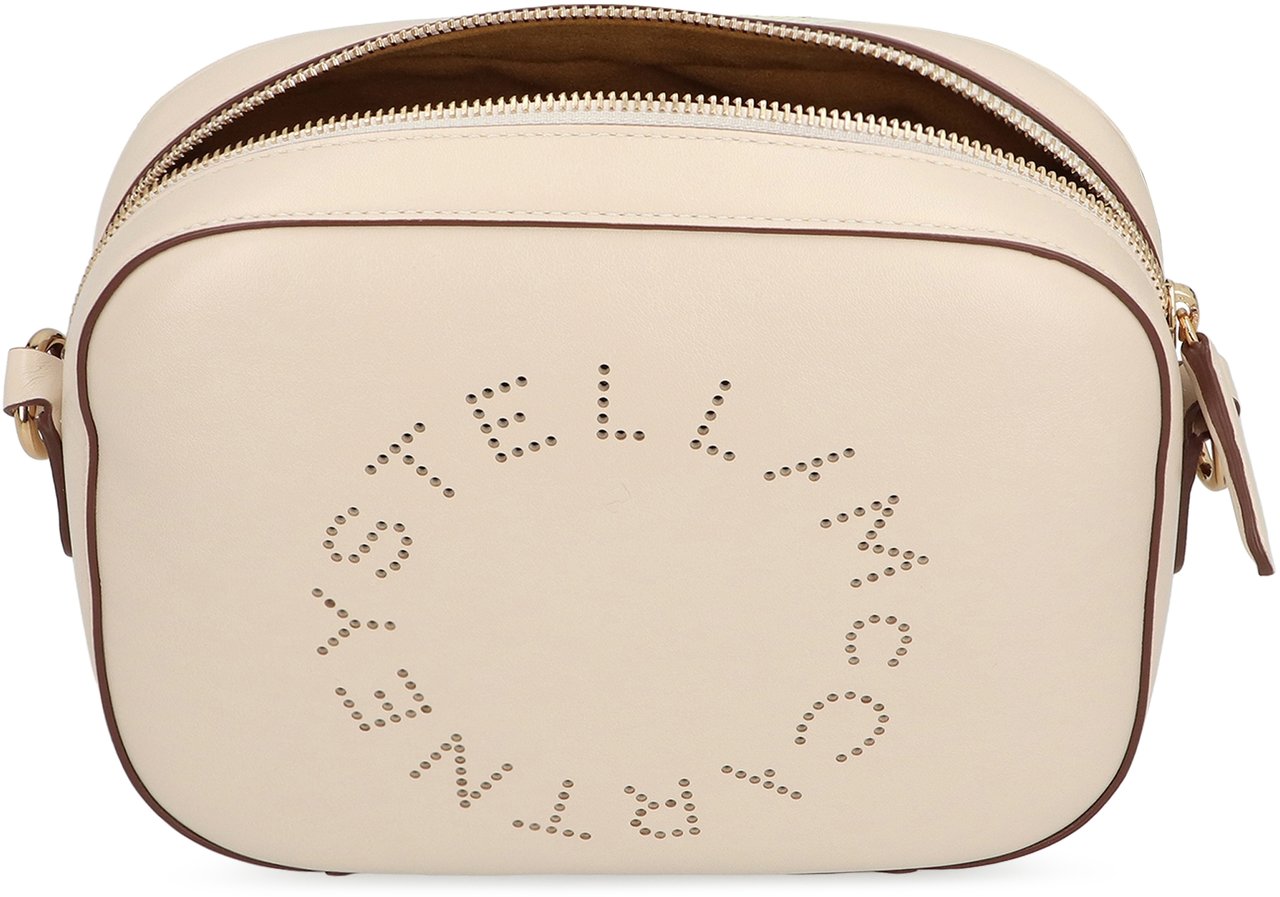 Stella McCartney Shoulder Camera Bag with Logo Neutraal