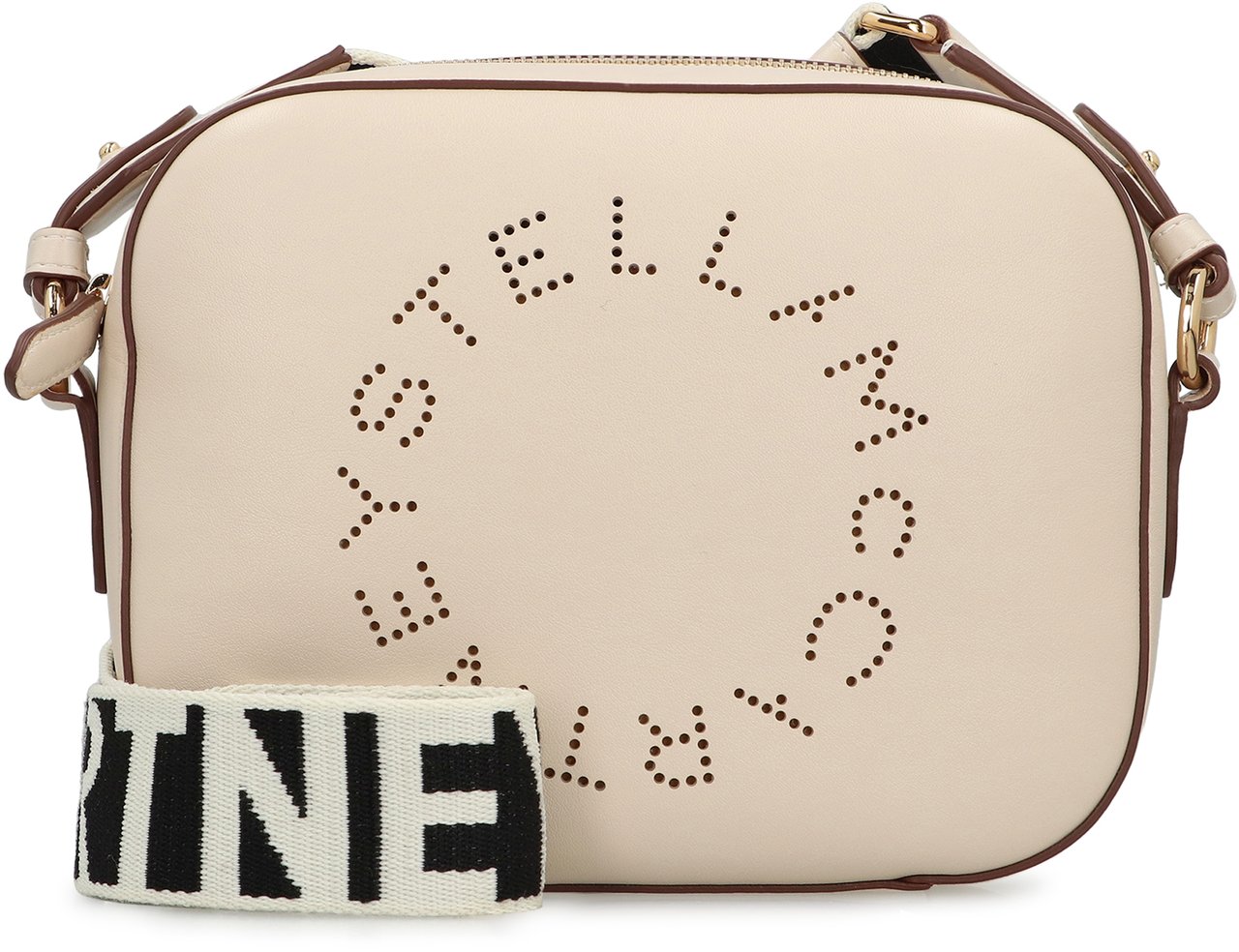 Stella McCartney Shoulder Camera Bag with Logo Neutraal