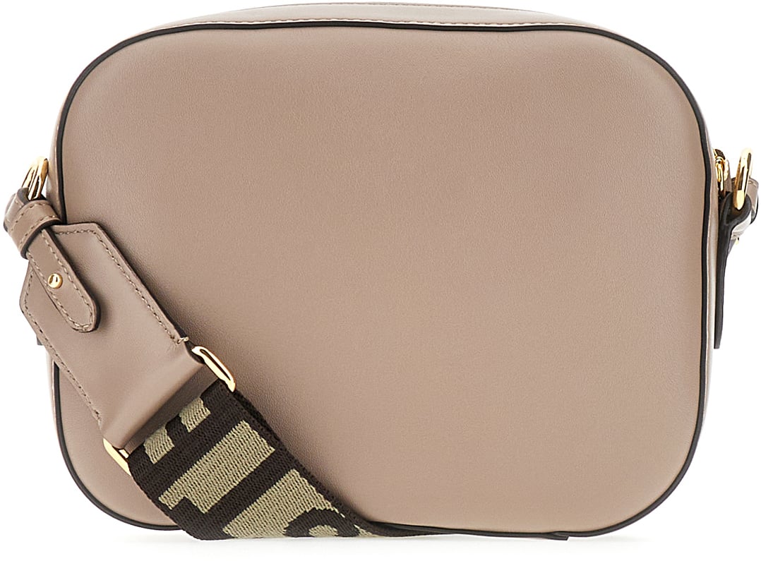Stella McCartney Stella McCartney Dove grey alter mat mini Stella Logo crossbody bag Grijs