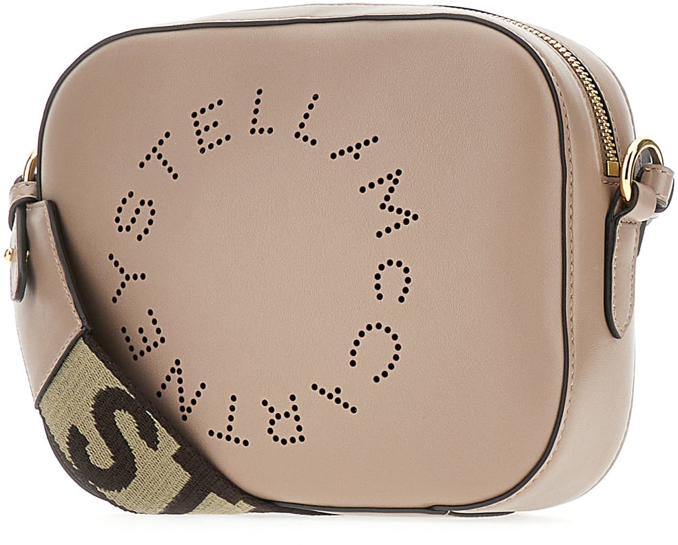 Stella McCartney Stella McCartney Dove grey alter mat mini Stella Logo crossbody bag Grijs