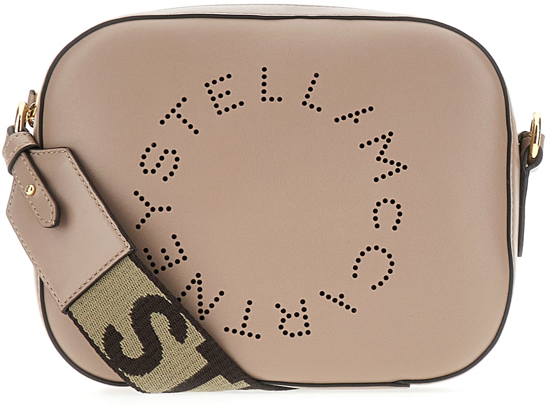 Stella McCartney Stella McCartney Dove grey alter mat mini Stella Logo crossbody bag Grijs