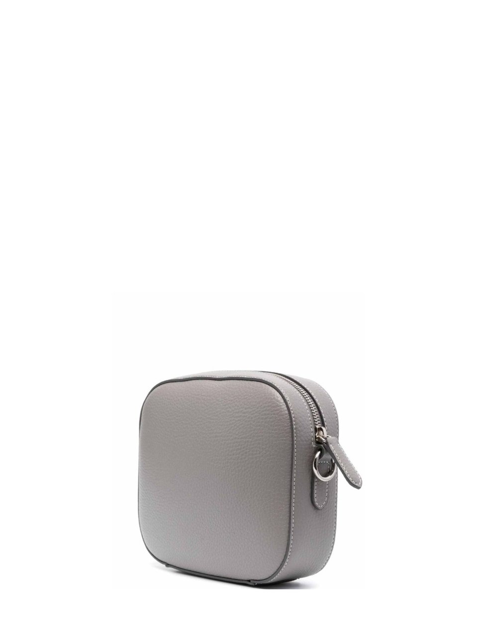Stella McCartney Grey Fabric Strap Faux Leather Shoulder Bag Grijs