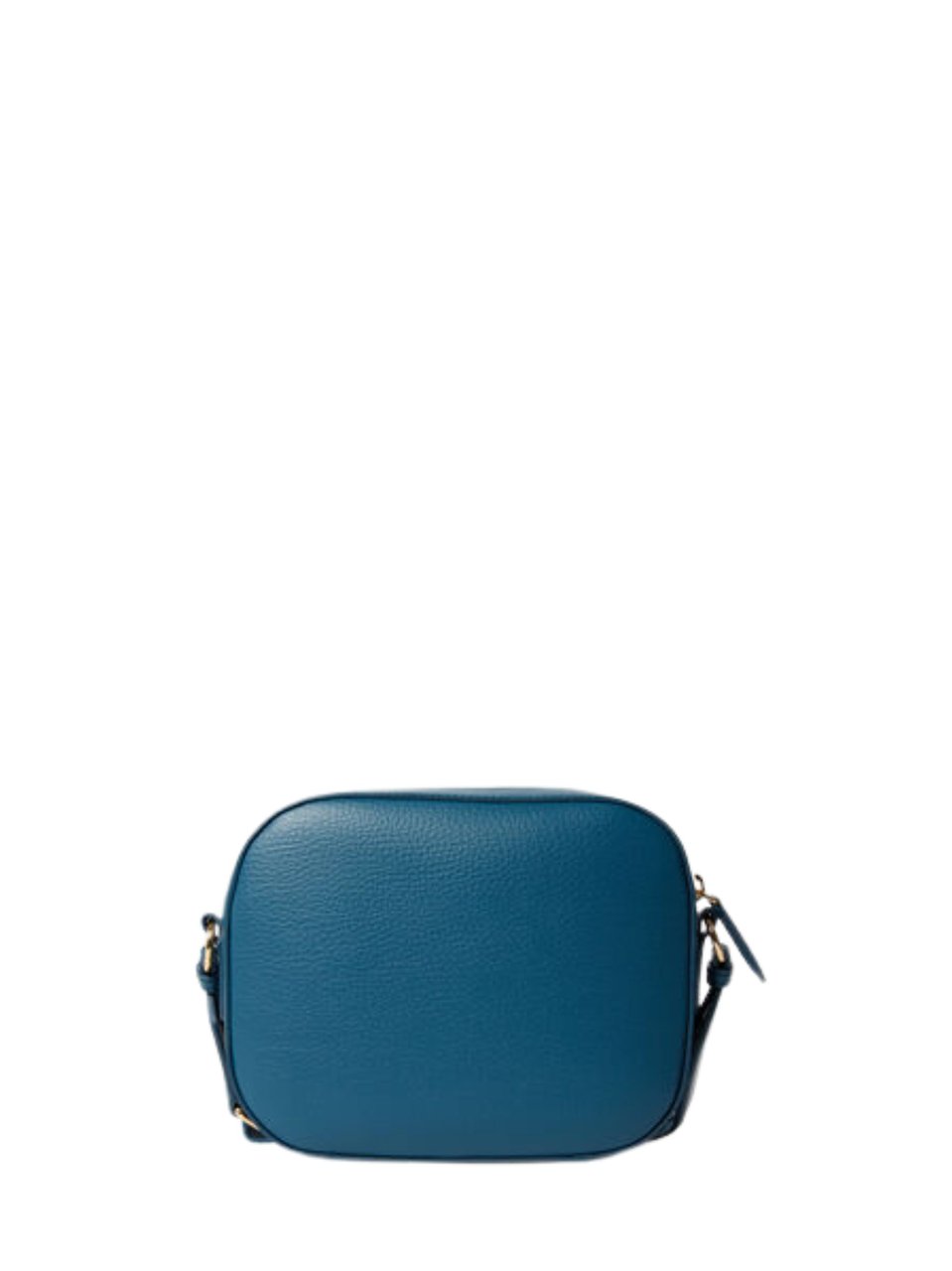 Stella McCartney Blue Branded Fabric Strap Faux Leather Camera Bag Blauw