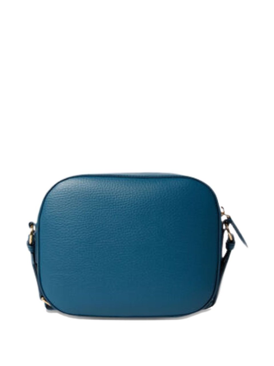 Stella McCartney Blue Branded Fabric Strap Faux Leather Camera Bag Blauw