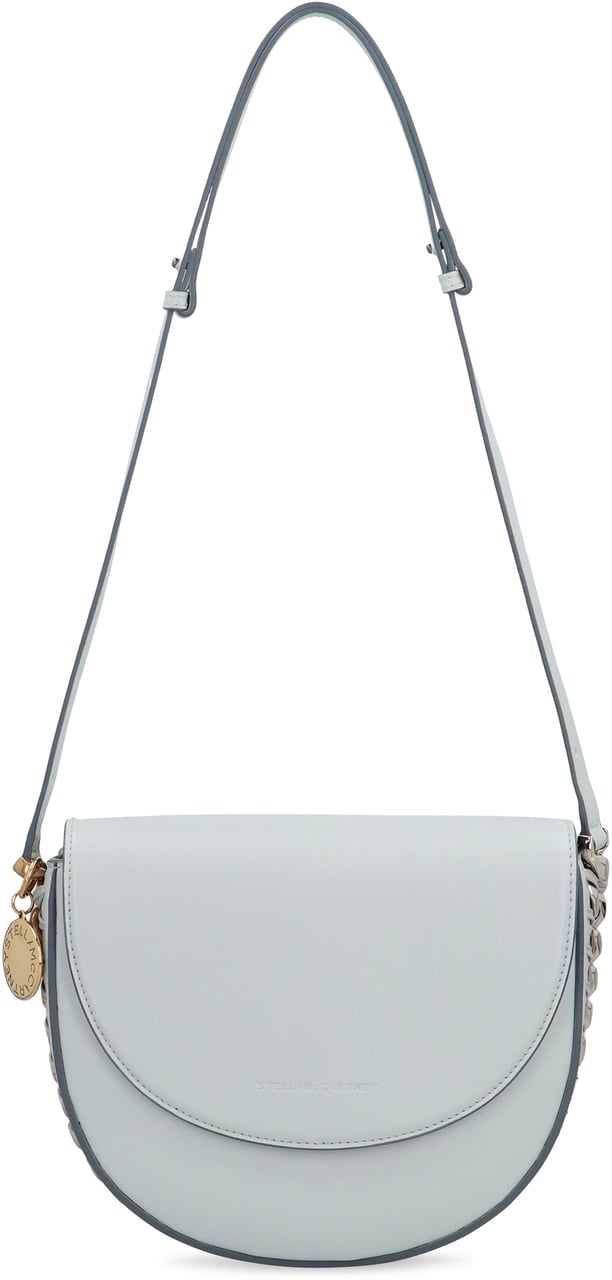 Stella McCartney Shoulder bag with flap medium Frayme Lichtblauw
