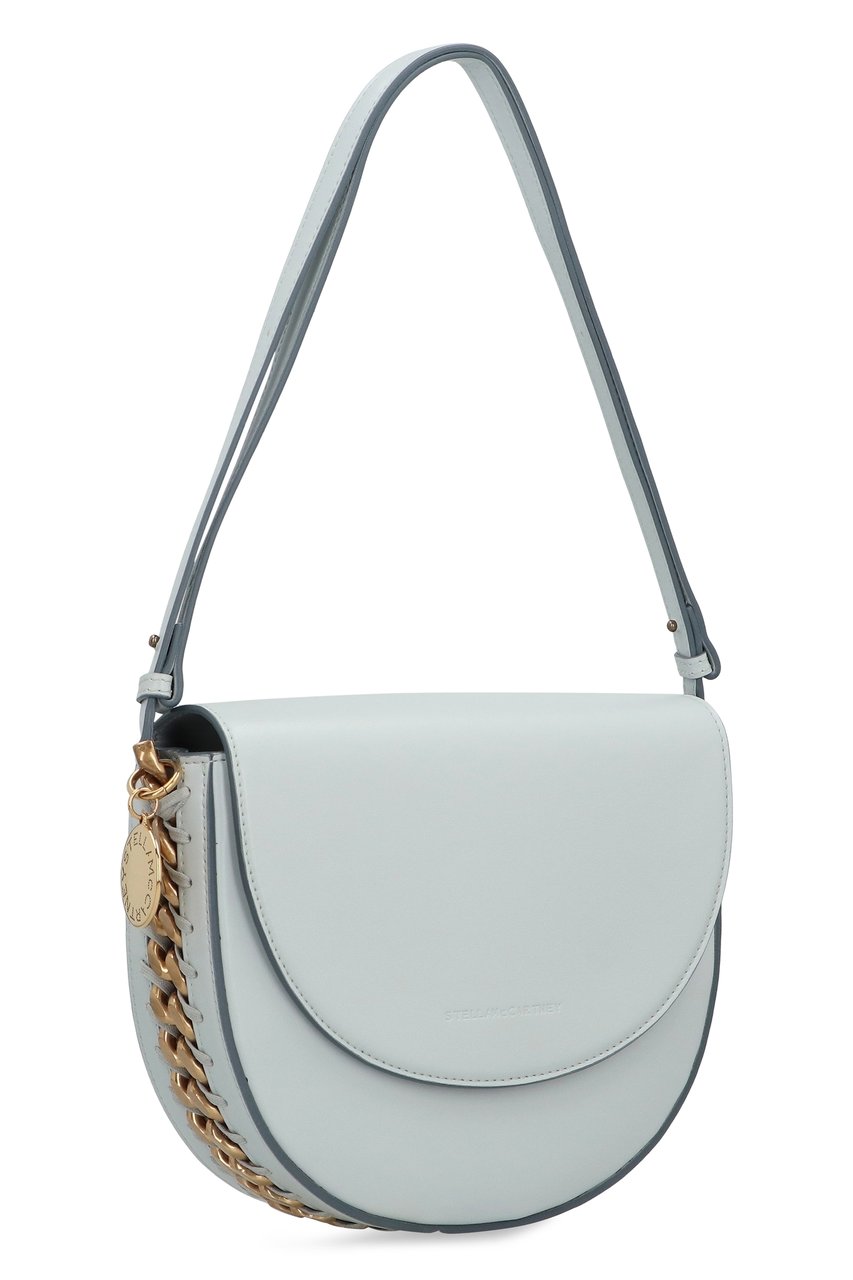 Stella McCartney Shoulder bag with flap medium Frayme Lichtblauw