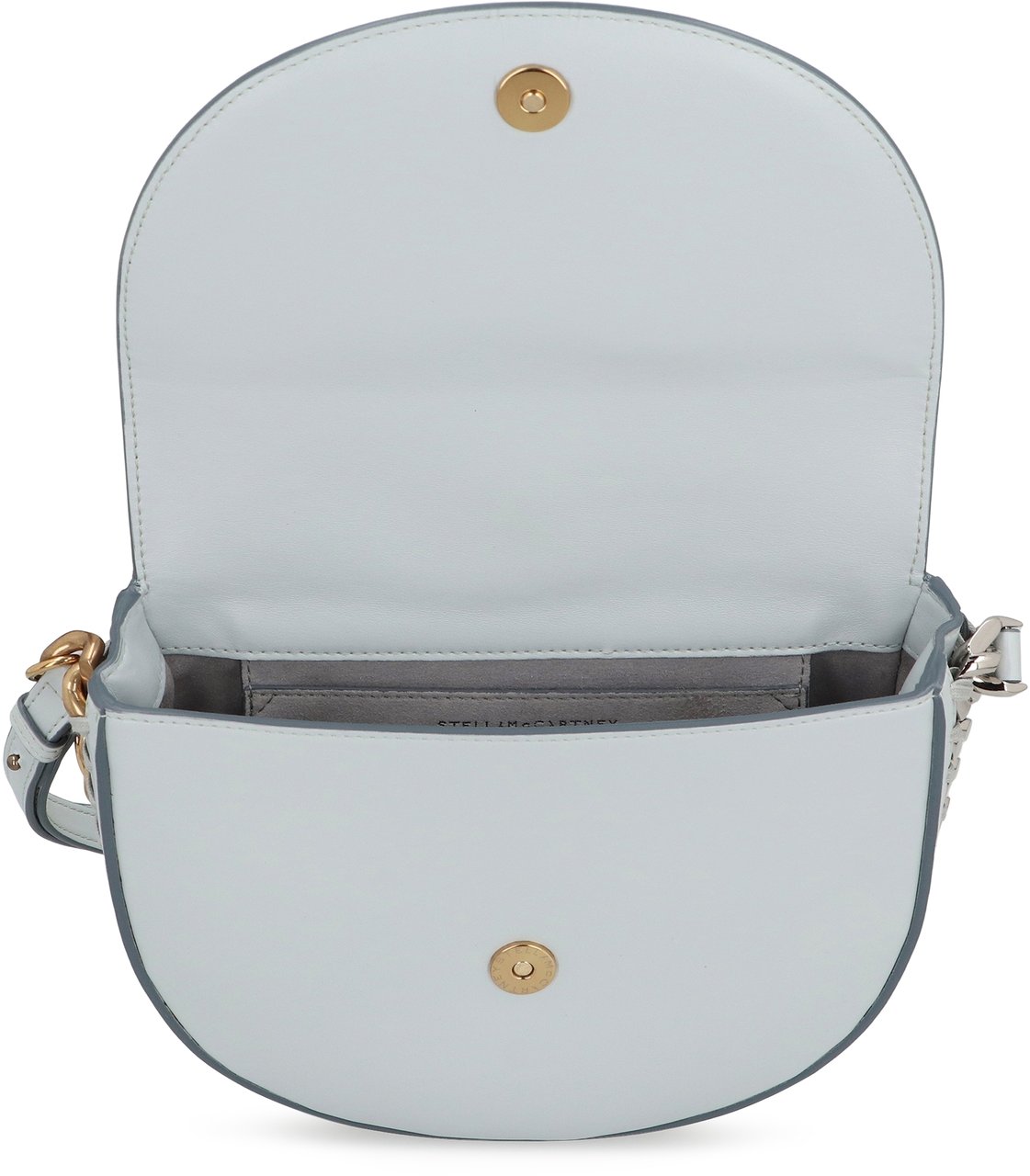 Stella McCartney Shoulder bag with flap medium Frayme Lichtblauw