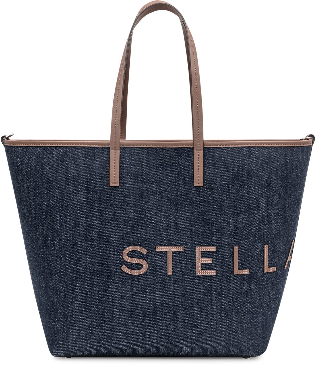 Stella McCartney Borsa Tote in Denim Ecologico Blauw