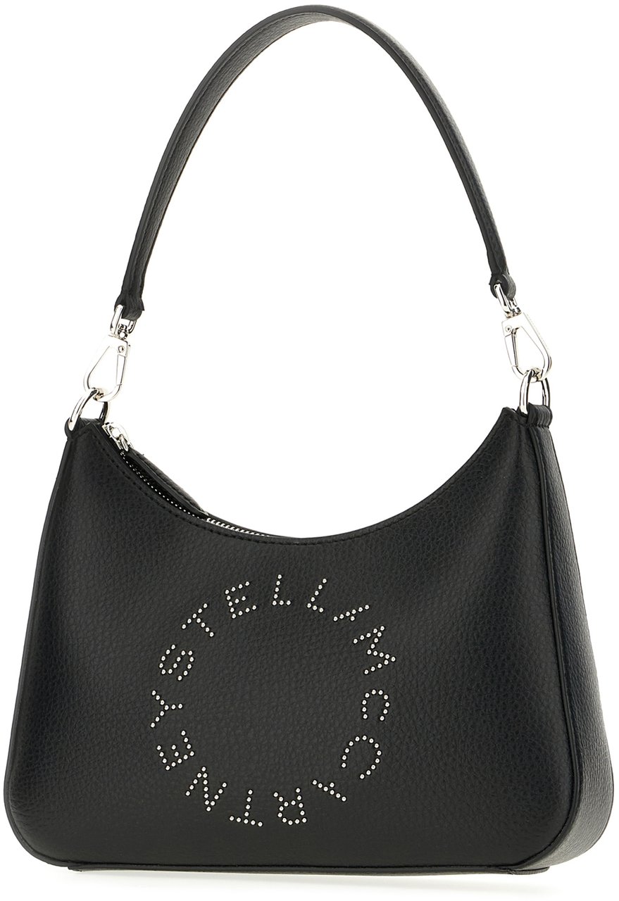 Stella McCartney Stella Mccartney Black synthetic leather shoulder bag Zwart