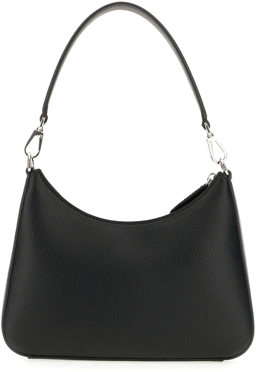Stella McCartney Stella Mccartney Black synthetic leather shoulder bag Zwart