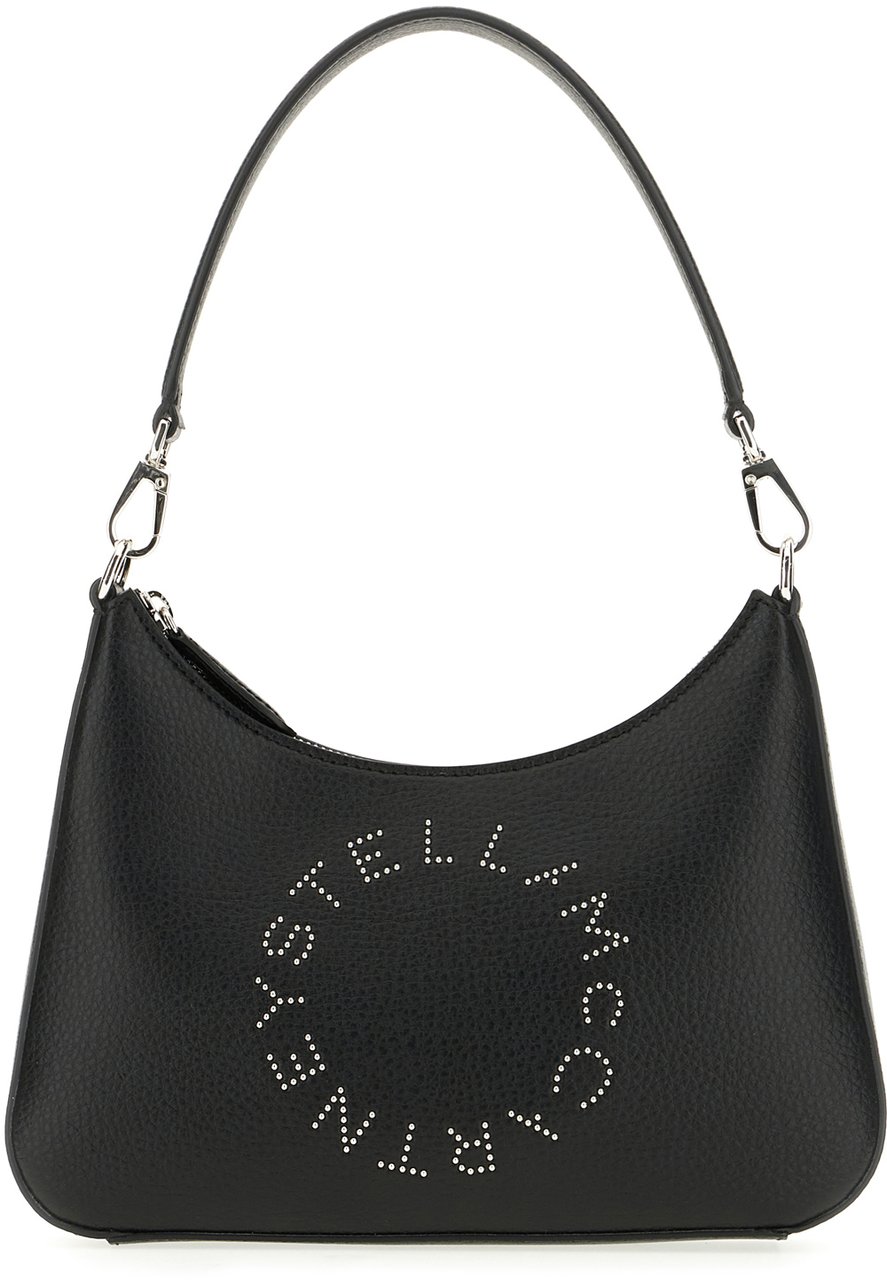 Stella McCartney Stella Mccartney Black synthetic leather shoulder bag Zwart