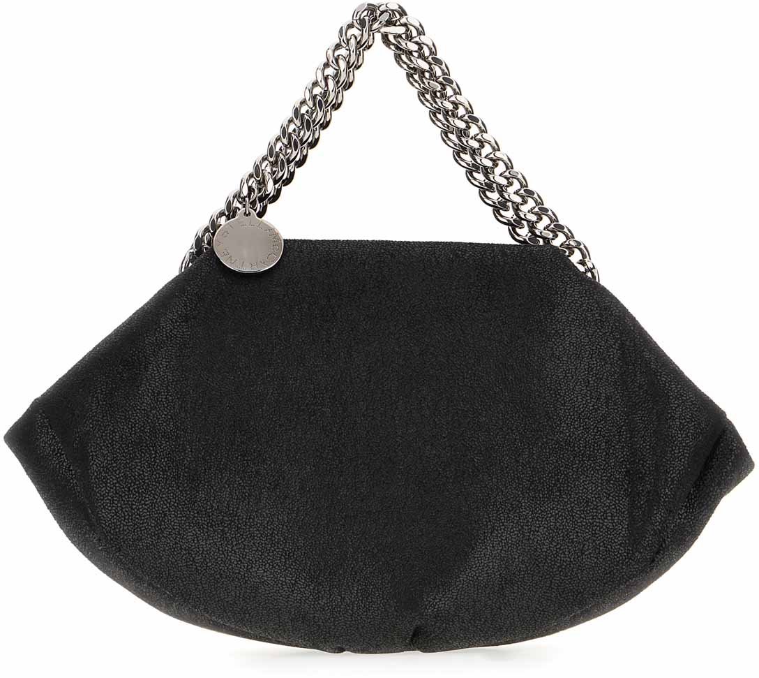 Stella McCartney Stella McCartney Black shaggy deer Falabella handbag Zwart