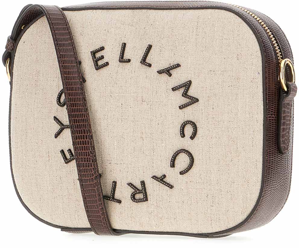 Stella McCartney Stella McCartney Cappuccino canvas crossbody bag Beige