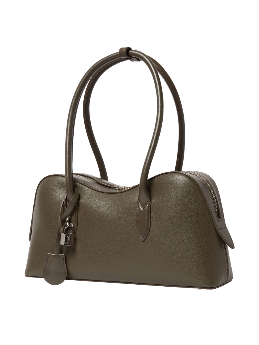 Stella McCartney Ryder Medium Leather Shoulder Bag Grijs