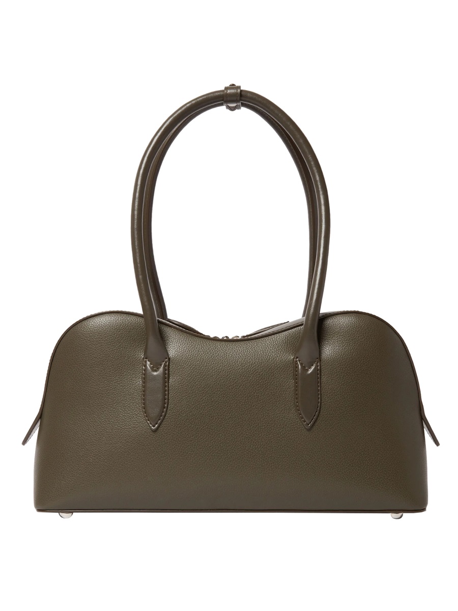 Stella McCartney Ryder Medium Leather Shoulder Bag Grijs