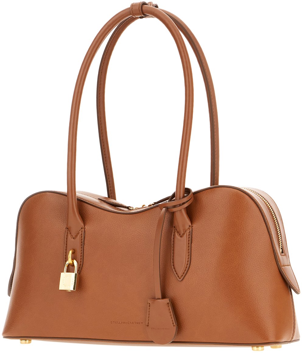 Stella McCartney Stella McCartney Camel synthetic leather Ryder medium shoulder bag Bruin