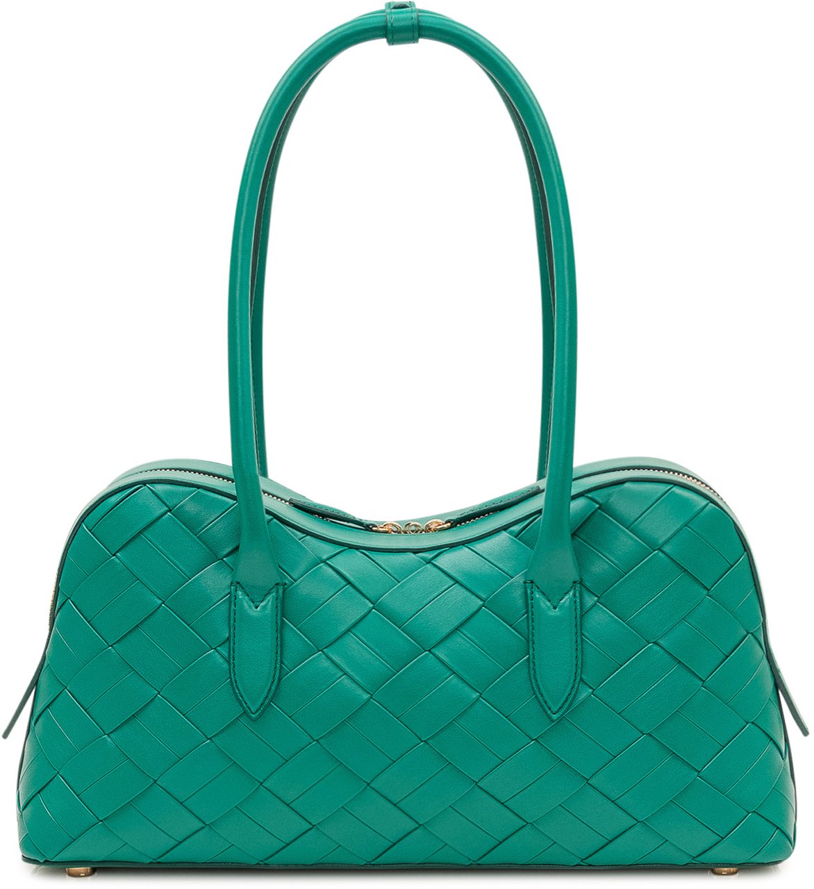 Stella McCartney Borsa a Mano Stella Ryder con Intreccio e Lucchetto Groen
