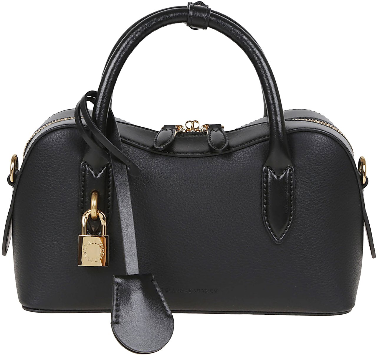 Stella McCartney STELLA McCARTNEY Stella Ryder Small Bag Embossed Grainy Eco Alter Mat - Murraya + Vegea Zwart