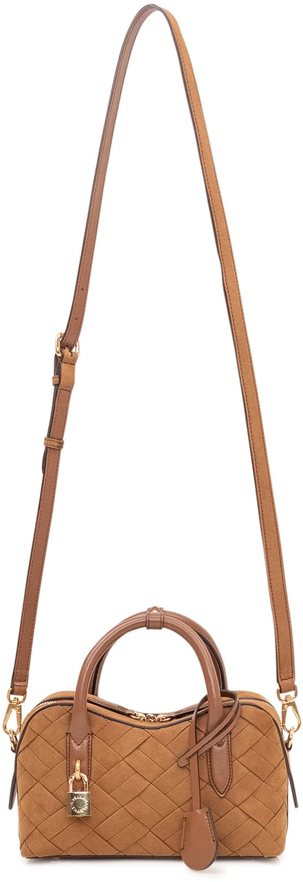 Stella McCartney Borsa a Mano Ryder con Intreccio e Doppio Manico Beige