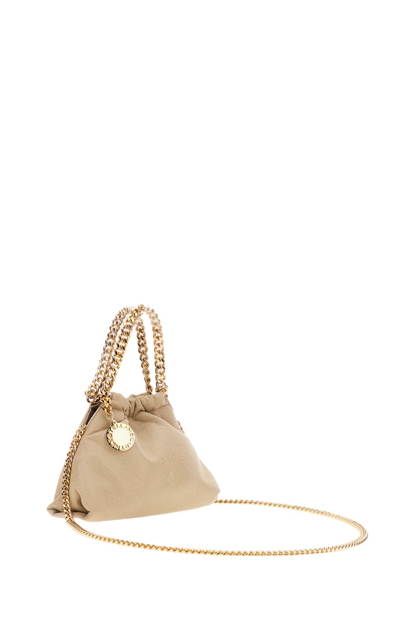 Stella McCartney Beige Falabella Mini Fabric Bag Neutraal