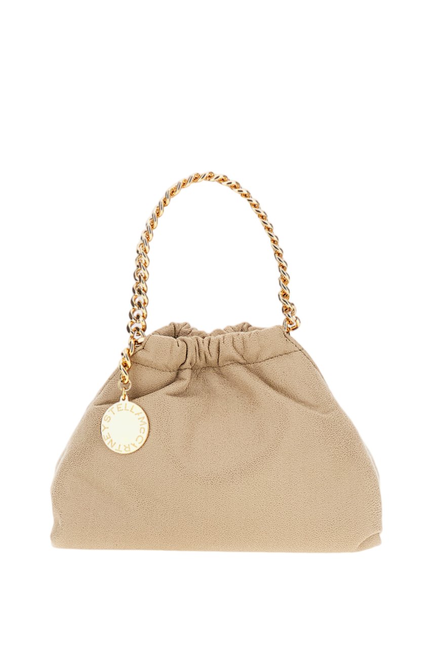 Stella McCartney Beige Falabella Mini Fabric Bag Neutraal
