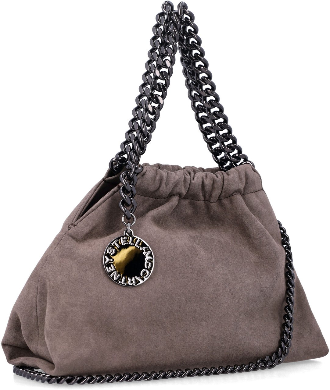 Stella McCartney Falabella Mini Drawstring Dark Taupe Taupe