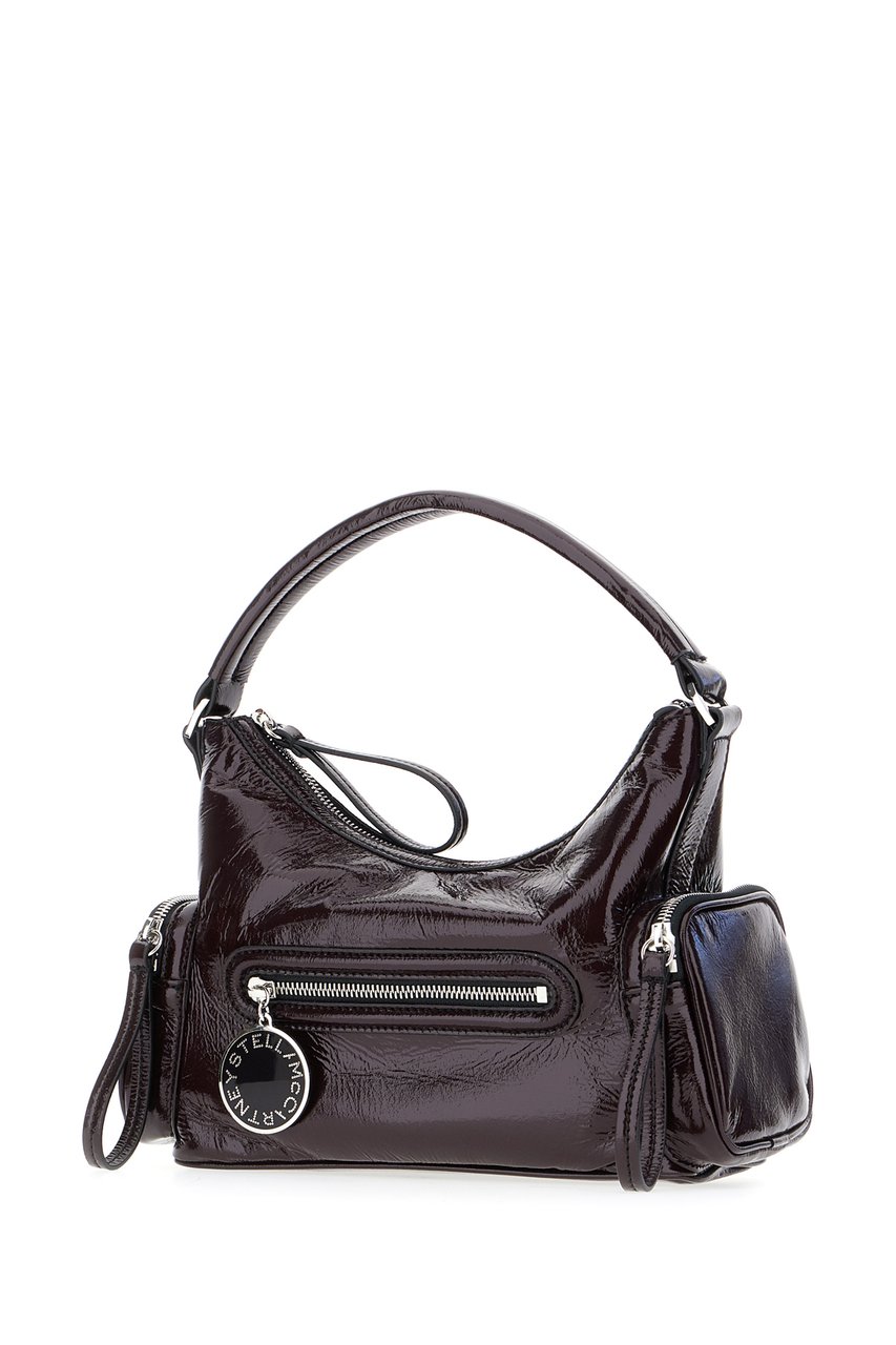 Stella McCartney Stella Mccartney Aubergine synthetic leather small Dartmoor handbag Paars