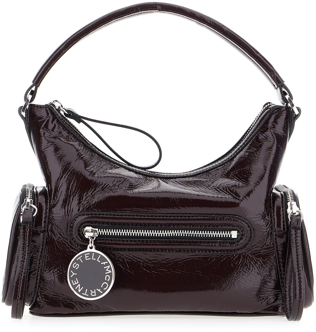 Stella McCartney Stella Mccartney Aubergine synthetic leather small Dartmoor handbag Paars