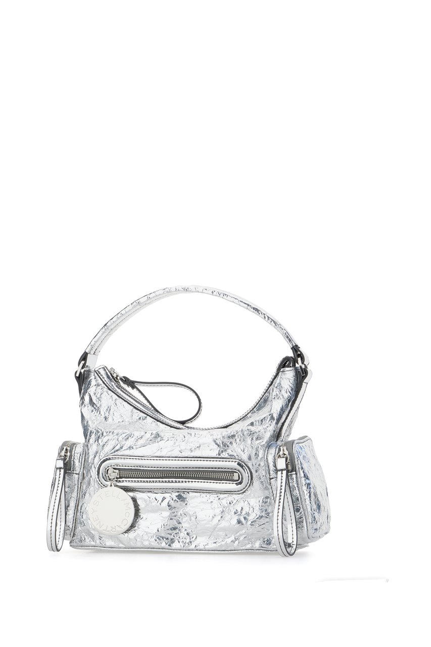 Stella McCartney Stella McCartney Silver polyester small Dartmoor handbag Zilver