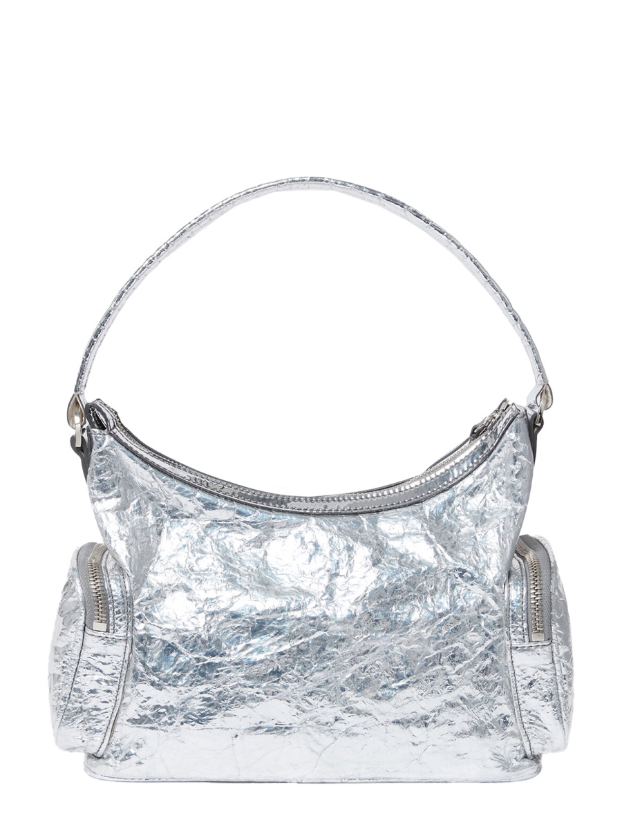 Stella McCartney Dartmoor Metallic Crinkled Handbag Wit