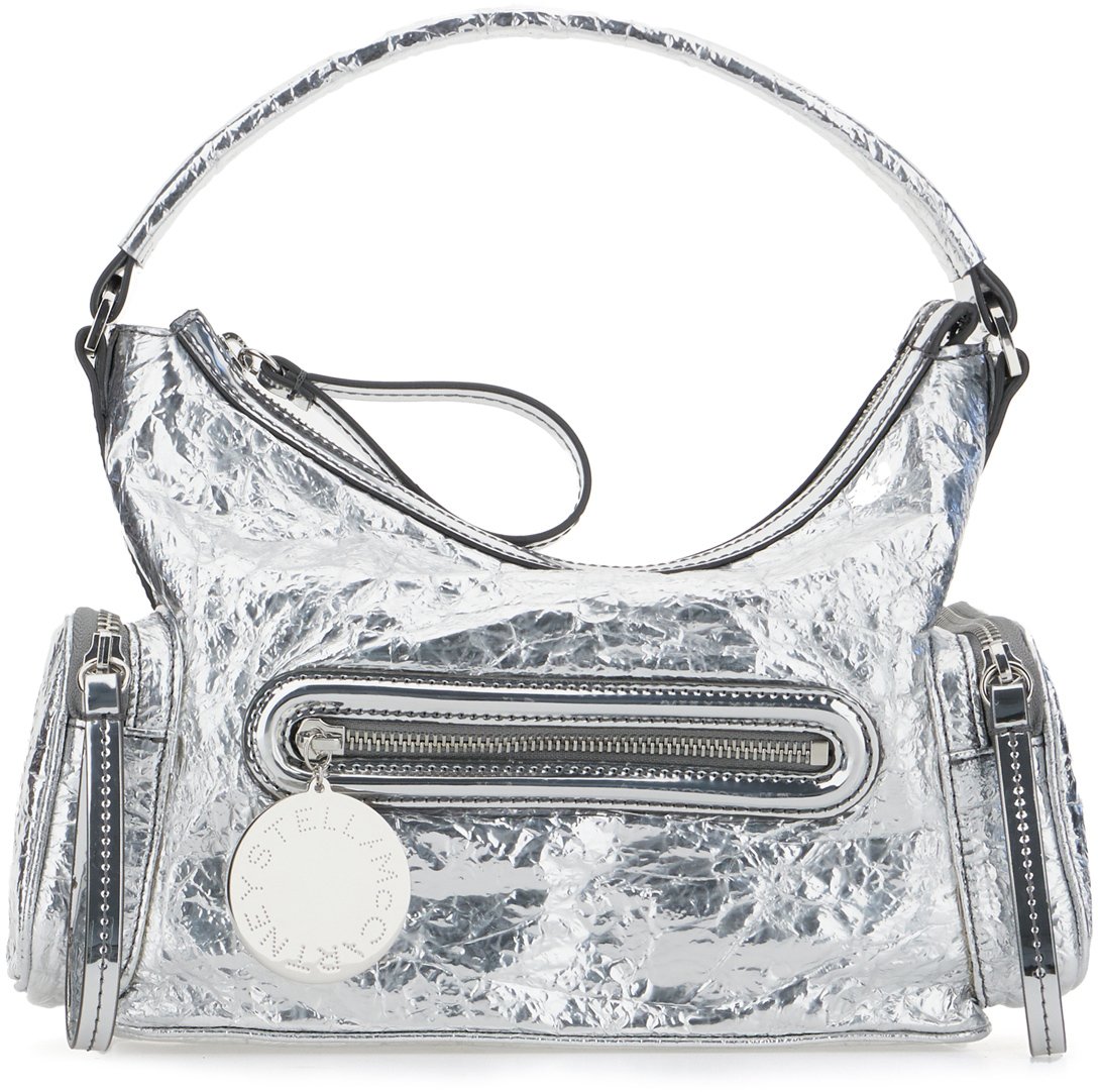 Stella McCartney Stella McCartney Silver polyester small Dartmoor handbag Zilver