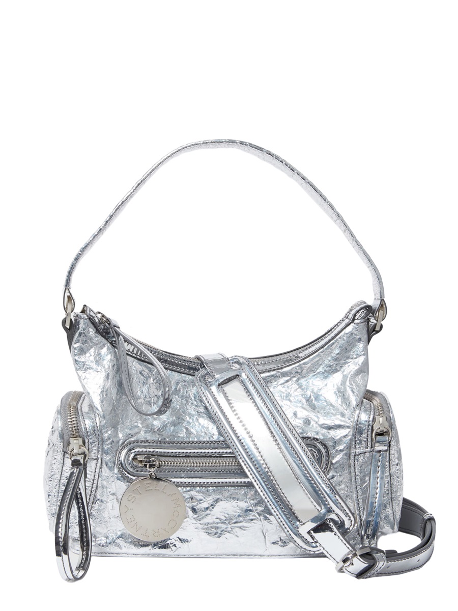 Stella McCartney Dartmoor Metallic Crinkled Handbag Wit
