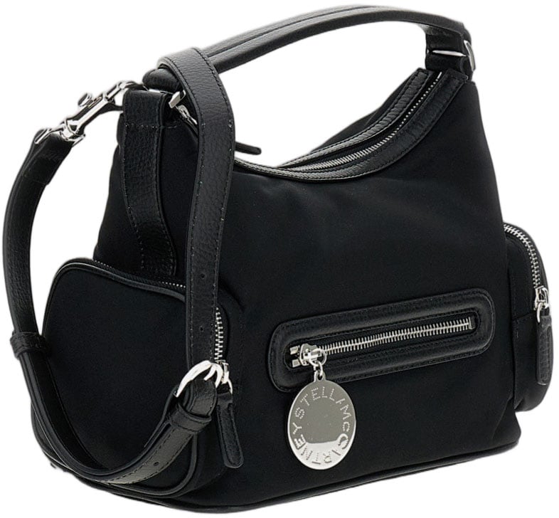 Stella McCartney Black Dartmoor Small Shoulder Bag Zwart