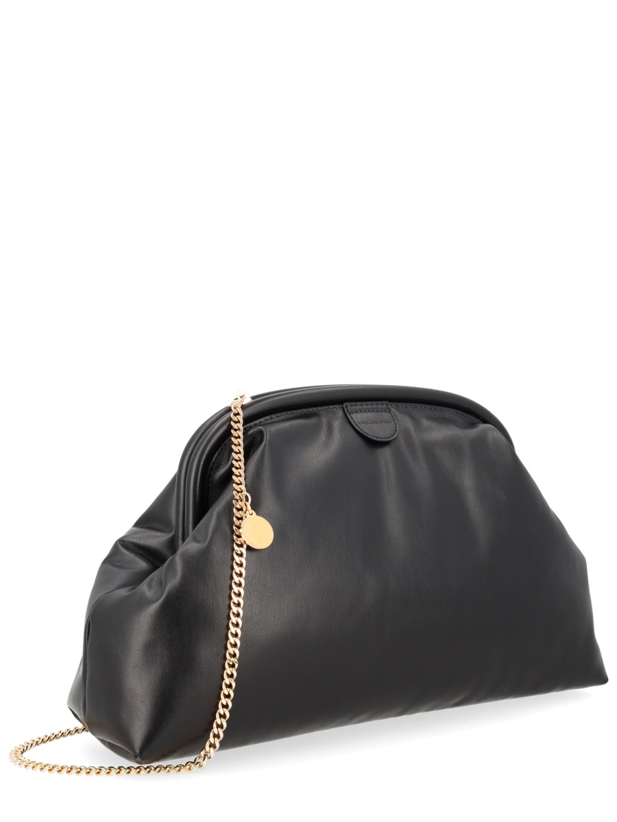 Stella McCartney Polyamide Soft Frame Chain Pochette Grijs