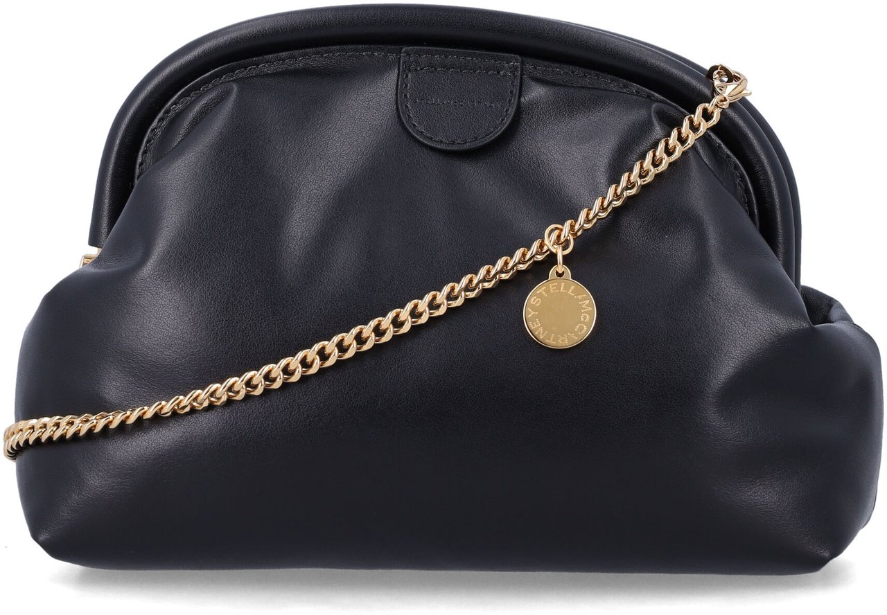 Stella McCartney Falabella Soft Clutch Nero Zwart