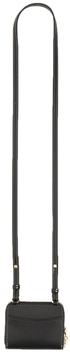 Stella McCartney Wallet With Shoulder Strap Zwart