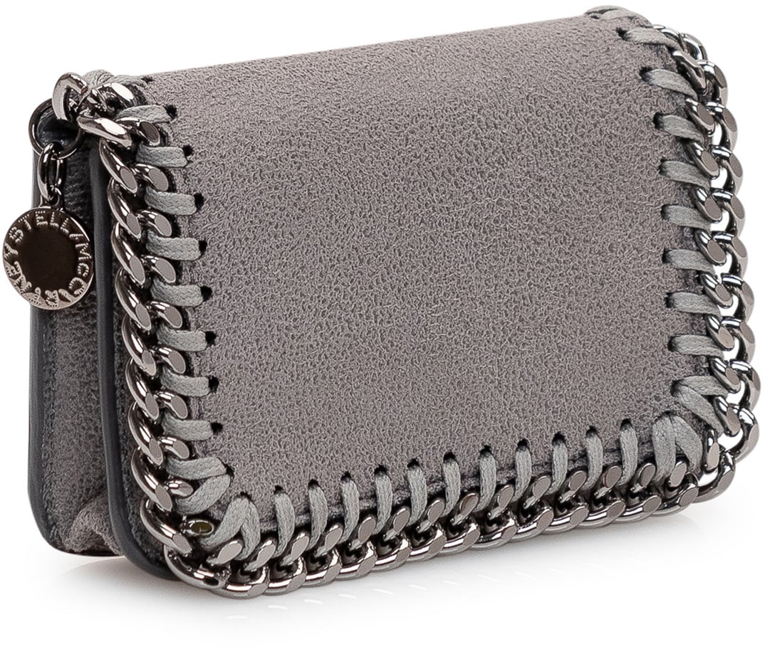 Stella McCartney Portacarte Falabella Taupe