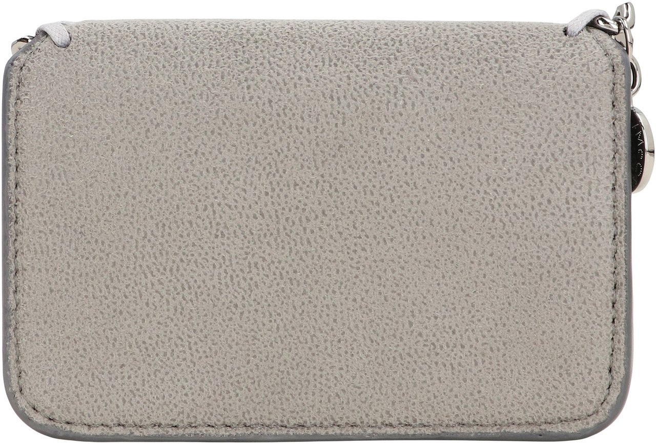 Stella McCartney Wallet with small flap Falabella Grijs
