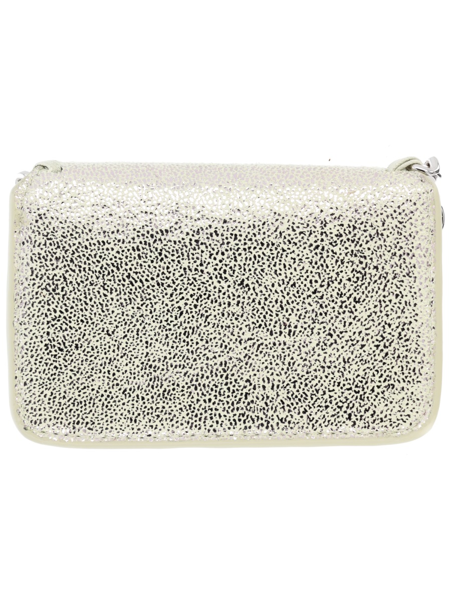 Stella McCartney Falabella Silver Speckled Card Holder Wit