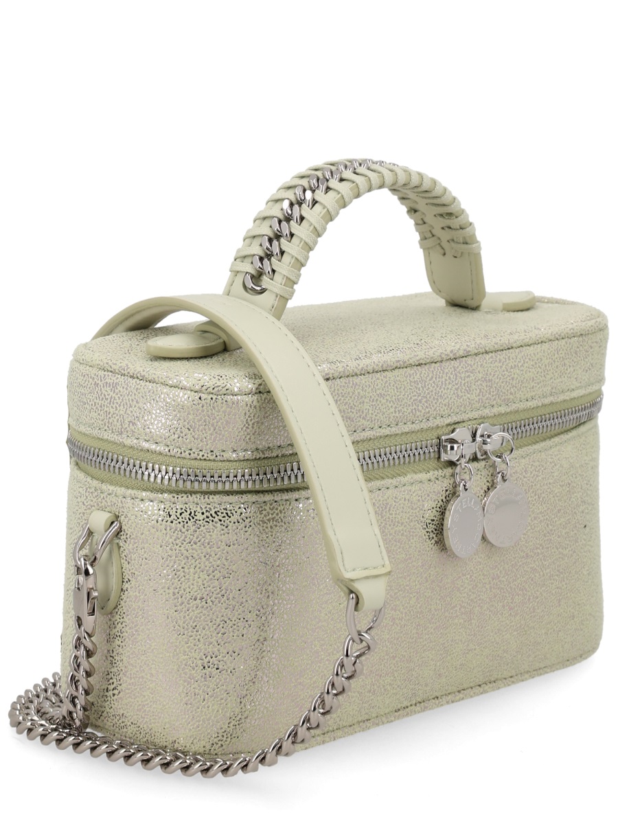 Stella McCartney Vanity Falabella Metallic Top Bag Neutraal