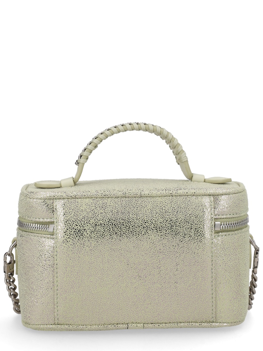 Stella McCartney Vanity Falabella Metallic Top Bag Neutraal