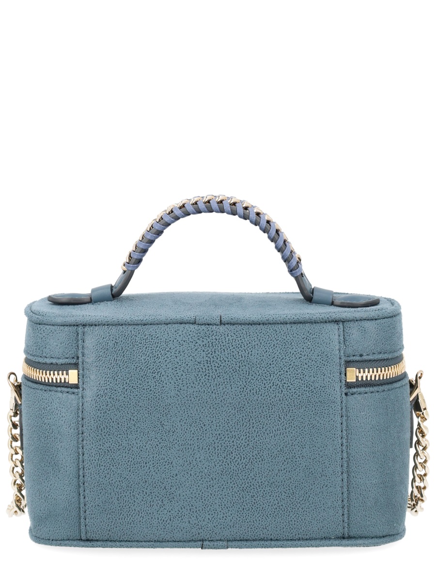 Stella McCartney Gold Vanity Falabella Polyamide Bag Blauw