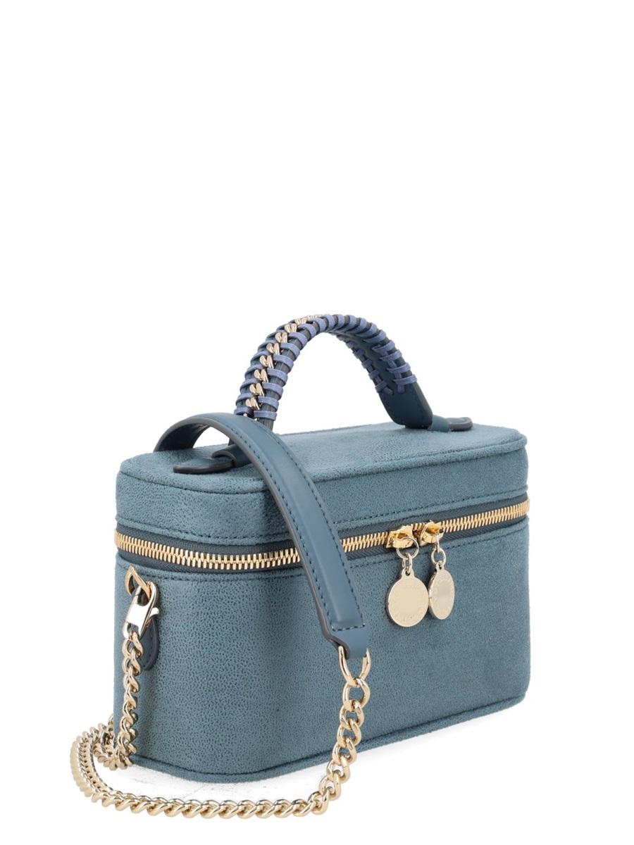 Stella McCartney Gold Vanity Falabella Polyamide Bag Blauw