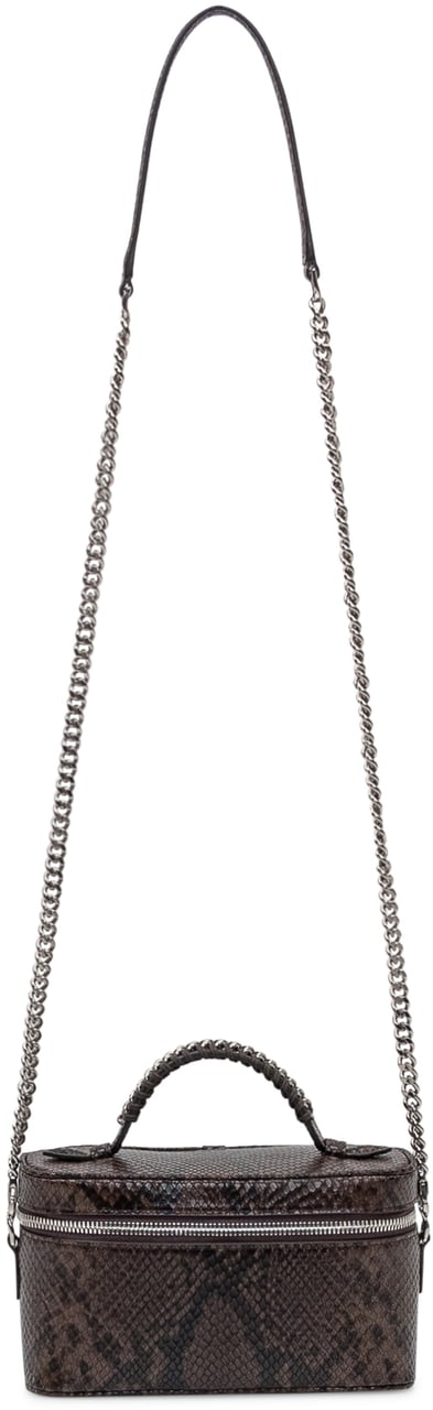 Stella McCartney Borsa Vanity in Stampa Pitone Bruin