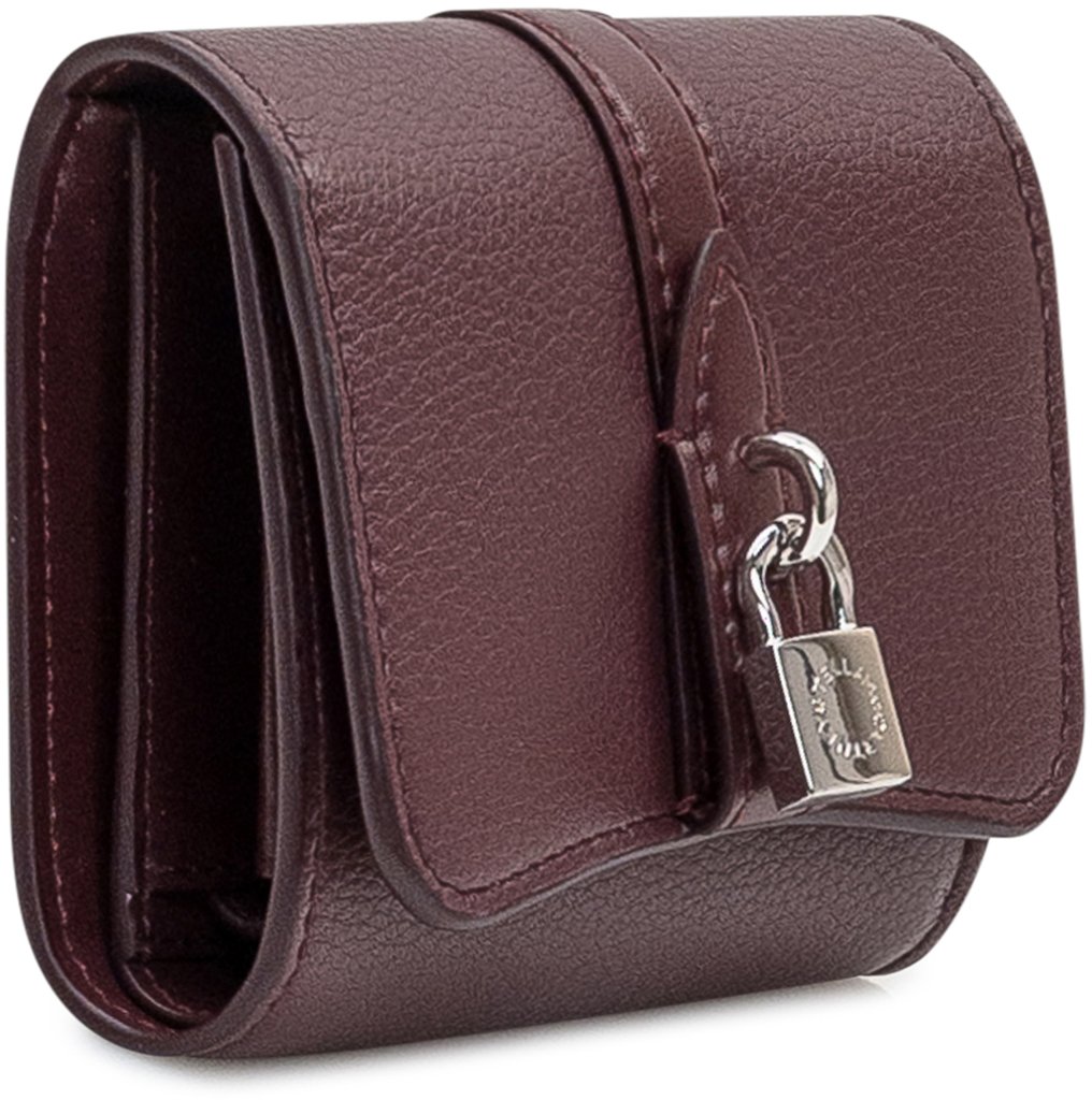 Stella McCartney Stella McCartney Portafoglio Lock in Bordeaux Rood