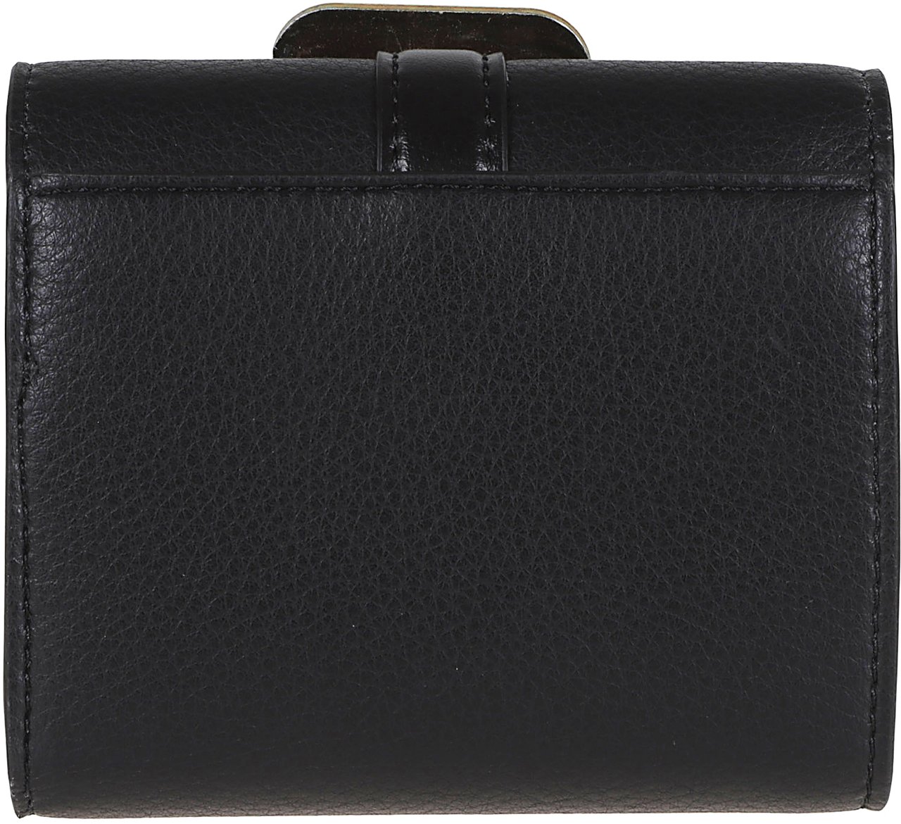 Stella McCartney STELLA McCARTNEY Stella Ryder Trifold Wallet Embossed Grainy Eco Alter Mat - Murraya + Vegea Zwart