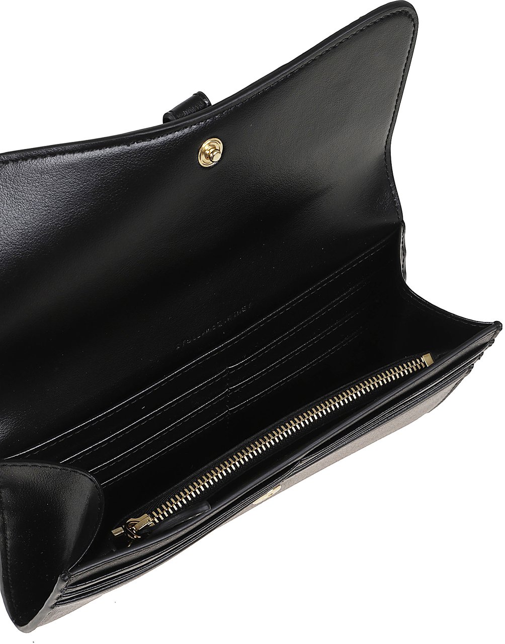 STELLA McCARTNEY Stella Ryder Continental Wallet Embossed Grainy Eco Alter Mat - Murraya + Vegea Zwart